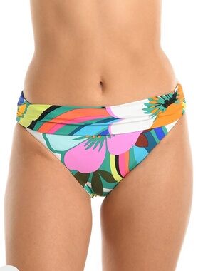 La Blanca Multicolor Floral Hipster Bikini Bottom - NWT Size 16